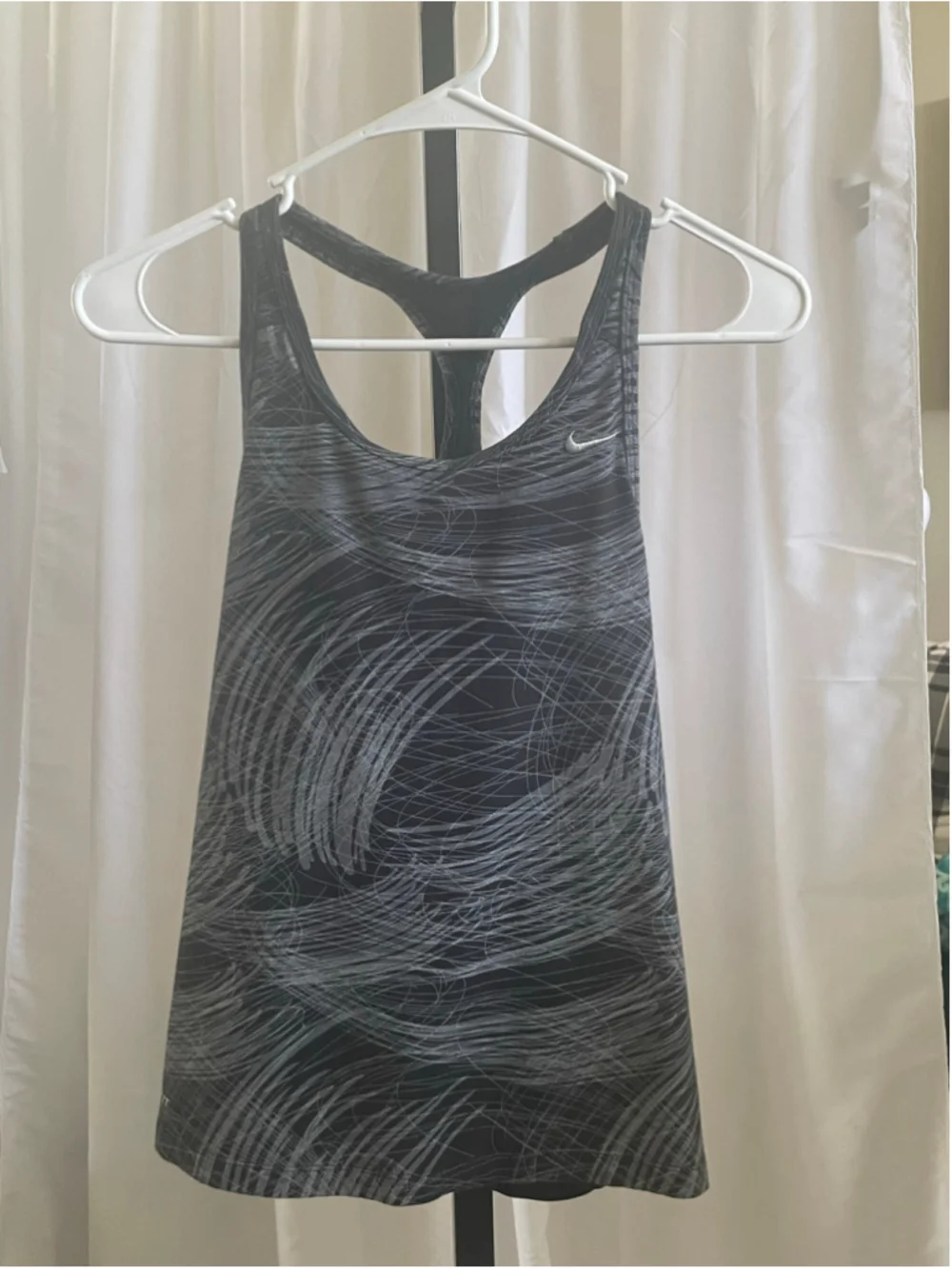 Women's Nike Dri-Fit Racerback Tank Top XS Black Grey